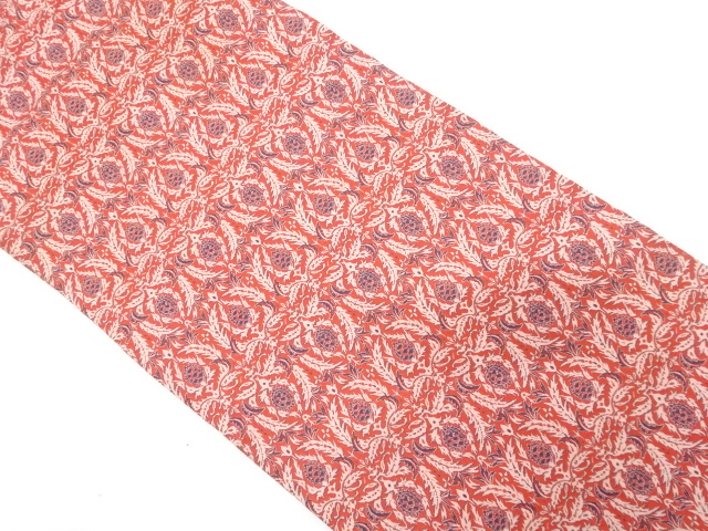 JAPANESE NAGOYA OBI / WOVEN FLORAL SARASA